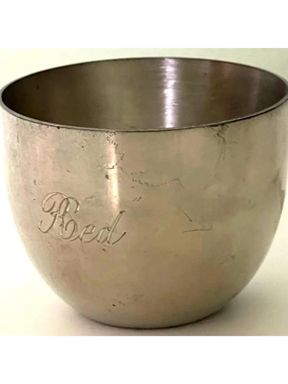 Vintage Kirk Stieff Pewter Jefferson Cup P50 Personalized 1989  2.5